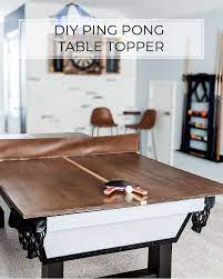 This table makes a brilliant piece of outdoor furniture as it can also be used as a pool dining table. How To Make A Ping Pong Table Top For A Pool Table