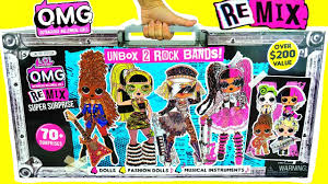 Aliexpress carries many lol surprise toys in box related products, including big lol surprise original , big ball giant , case for surprise , doll storage , doll in water , accessory with lol. Lol Surprise Omg Remix Super Surprise 2 Rock Bands Dolls Review Youtube
