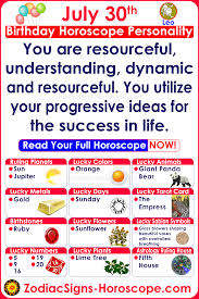 July 30th Your Accurate Birthday Horoscope Personality Birthday Horoscope July 25 Zodiac Birthday Personality