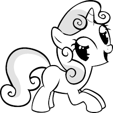 When the player starts the game, sweetie belle will cheer for the player with a crayon in her mouth, then spitting it out, cheering again. Sweetie Belle Coloring Pages Coloring Home