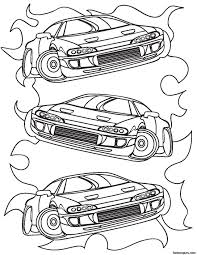 The car is a snazzy and your kids can use bright contrasting hues to paint it. Race Car Coloring Pages For Boys Novocom Top