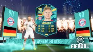 Kimmich's price on the xbox market is 28,250 coins (2 min ago), playstation is 28,000 coins (9 min ago) and pc is 31,000 coins (37 sec ago). How To Complete Player Moments Kimmich Fifa 20 Sbc Cost Requirements Dexerto