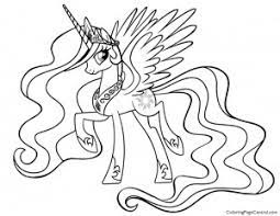 The moon and stars are no match for this spotted unicorn! Alicorn Coloring Page Central