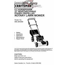 They are also available at most sears. Craftsman Lawn Mower Parts Manual 944 361290