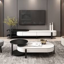 The alaterre arcadia nesting coffee table set offers an abundance of table space with a clever storage solution. Lift Top Storage Coffee Table And Side Table Set Modern Oval Coffee Table White And Black Lacquer Table Coffee Table And Side Table Set Furniture Modern Furniture