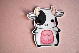 Learn how to draw baby cow pictures using these outlines or print 450x384 154 mother and baby cow stock illustrations, cliparts and royalty. Kawaii Chibi Baby Cow Sticker Cute Art Farm Animal Planner Stationery Cow Drawing Cute Art Cute Cows