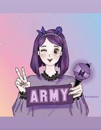 Pin oleh melani suci di fo. Armygirl Bts Bts Army Logo Bts Drawings Army Girl