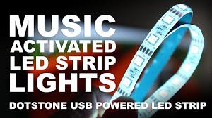 Music Activated Led Strip Lights Dotstone Rgb Music Sync Usb Led Light Strip Youtube
