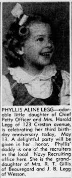 Flowers for Phyllis Aline Legg Whiffen