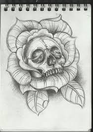 Skull In Rose Tattoo Motive Vorlagen Tattoo Vorlagen Schadelzeichnung