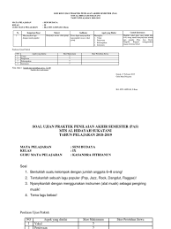 Matematika, bahasa indonesia, ilmu pengetahuan alam (ipa), pendidikan kewarganegaraan, ilmu pengetahuan sosial, bahasa inggris, seni budaya, prakarya, keterampilan dan teknologi informasi dan komunikasi dengan materi. Kisi Kisi Ujian Praktek Penilaian Akhir Semester Bernyanyi Vokal Grup