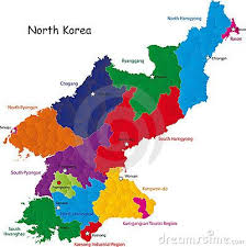 Every State In The Dprk North Korea North Korea Map South Korea North Korea