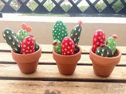 Terminado estos pasos anteriores y se seque bien la puntura en las piedras te faltará el paso más sencillo. Como Hacer Cactus Con Piedras Diy Y Manualidades En Piedracreativa