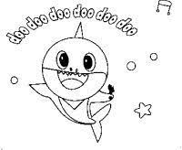 Shark birthday party shark coloring pages by magianrainbow on zibbet. Ilmu Pengetahuan 10 Baby Shark Coloring Pages Printable