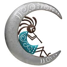 Crescent Moon Kokopelli Wall Art Kokopelli Wall Art Kokopelli Art Kokopelli
