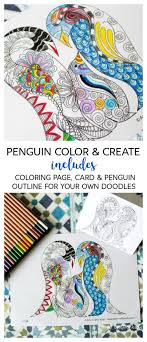 The befunky photo editor can help you create coloring pages that are a little more personal and less expensive than those found in stores. Penguin Color And Create Free Coloring Page Arty Crafty Kids
