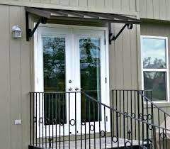 The Classic Metal Awning In Bronze Over Double Doors In Edenton Nc Door Awnings Metal Awning Awning Over Door