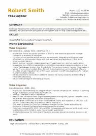 Another common problem of many resume writers is the tendency to make the document rather too long. Voice Engineer Resume Samples Qwikresume