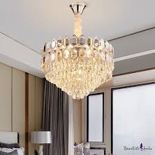 Round canopy is 6 1/2 wide. Champagne Gold Geometric Pendant Lighting Modern Crystal Sparkling Hanging Lamps For Dining Room Takeluckhome Com