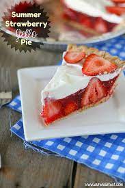 Summer Strawberry Jello Pie Oh Yum Desserts Jello Recipes Strawberry Recipes