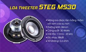 OtoPro Car Audio Tuning - 💥Cải thiện âm thanh ở dải cao với cặp loa treble  đến từ Italy 🇮🇹 👉STEG MS30 là dòng loa tweeter(loa treble) của STEG.  Được ra đời