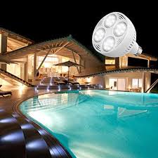Bonbo Led Pool Bulb White Light 120v 35watt 6000k Daylight White Swimming Pool Led Light Bulb E26 Base 300 500w Traditional Bulb Replacement For Most Pentair Hayward Light Fixture Patio Lawn Garden