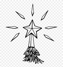 A picture of a christmas tree to color, with a star at its top, and ten decorative and shiny baubles. Coloring Pictures Shine Christmas Star Coloring Pages Coloring Book Free Transparent Png Clipart Images Download