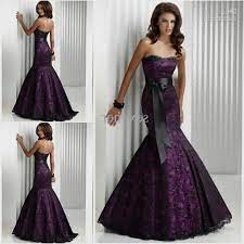 Black And Purple Wedding Dress World Dresses Purple Wedding Dress Black Mermaid Dress Wedding Dresses Lace