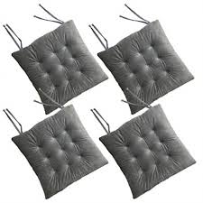 Some of them will be tied to the chair with fabric cords, while other dining room chair cushions will have velcro closure. Cosyroom Set Of 4 Chair Pads And Seat Cushions With Ties Non Slip Comfortable And Soft For Indoor Dining Living Room Kitchen
