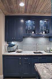 Brilliant Awesome 50 Blue Kitchen Cabinets For Kitchen Looks More Incredible Https Decoor Net Aweso Kitchen Remodel Blue Kitchen Cabinets Kitchen Renovation