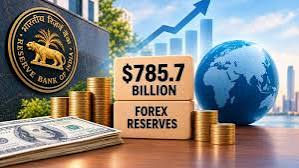 India forex reserves 785.7 billion