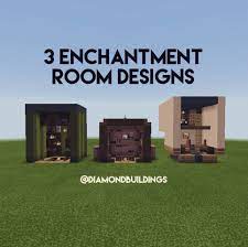 3 Enchantment Room Designs These Designs Are Solely Meant For The Interior Not The Exteriors Minecraft Enchanting Room Minecraft Enchanting Enchanting Room