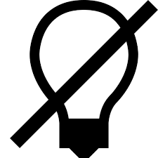 For implementation instructions, visit the icon component blueprint page. Off Light Icon
