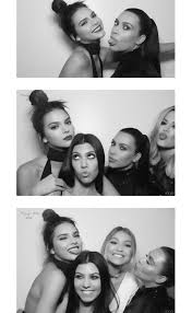 Black And White Photo Booth Kardashians Allthingskendall Kyle Jenner Kendall Jenner Kendall
