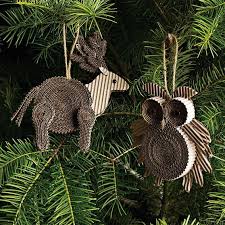 Bird Christmas Tree Ornaments Whimsical World Of Laura Bird Christmas In July Recycled Christmas Decorations Paper Ornaments Animal Ornament