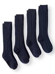 Stock up on every color for the cooler months ahead. Jefferies Socks Jefferies Socks Girls Knee High Cable Knit Socks 4 Pack Sizes 4 14 Walmart Com Walmart Com