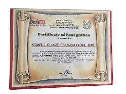 A certificate of recognition is a great way to recognize various contributions, including an employee or colleague, teacher or student. Simplyshare Certificates Of Recognition Simplyshare Foundation Inc