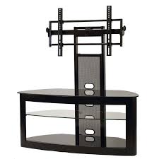 Flat screen tv stands are available in various designs and you can choose from glass, wood, modern, black, or other types of stands. Transdeco Glass Tv Stand With Mount For 35 To 80 Inch Screens Black Td600b