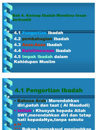 Dan • setiap amalan,perkataan atau gerak hati dikatakan sebagai ibadah jika niat ikhlas kerana allah swt. Bab 4 Ibadah