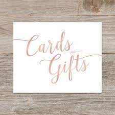 Just in time for the holidays and gift giving, these free printable gift tags and mini cards are just what i need! Rose Gold Wedding Sign Template Digital Download Cards And Gifts Sign Printable Wedding Gifts Sign Signs Home Living Delage Com Br