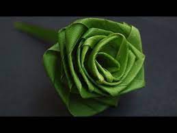 Rose Flower With Coconut Leaf In Nature Arts By Srujana Tv Youtube Coconut Leaves Flax Flowers Palm Leaf Art
