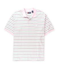 Chaps Mens Striped Pique Rugby Polo Shirt