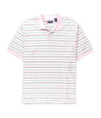 chaps mens striped pique rugby polo shirt