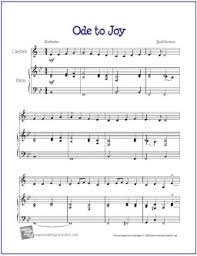 Sheet music store for clarinet. Ode To Joy Beethoven Free Beginner Clarinet Sheet Music