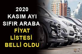 Araç sahibi olmak isteyen vatandaşlar, ikinci el arabalara yöneldi. 2020 Kasim Ayi Sifir Araba Fiyat Listesi Belli Oldu