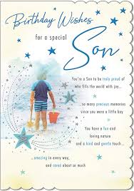 There's a reason the tradition of birthday cards has endured. Stunning Top Range Wonderfully Worded 5 Verse To A Special Son Birthday Card Buy Online In Jordan At Desertcart 62160596