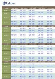 Please note that load shedding will commence when the instruction to shed load is received from eskom. Eskom Load Shedding Lydenburg Schedule Lowvelder