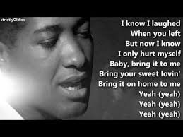 Sam Cooke Bring It On Home To Me With Lyrics Youtube In 2020 Me Too Lyrics Music Memories Soul Music