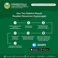 Perubahan Alur Tes Seleksi Masuk Pondok Pesantren Darunnajah Jakarta