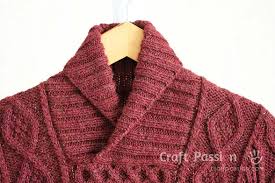 Check spelling or type a new query. Shawl Collar Cable Pullover Free Knitting Pattern Craft Passion